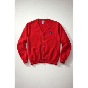 IZOD Retro Embroidered Collegiate Sportswear Preppy Grandpa Mr. Rogers Classic
